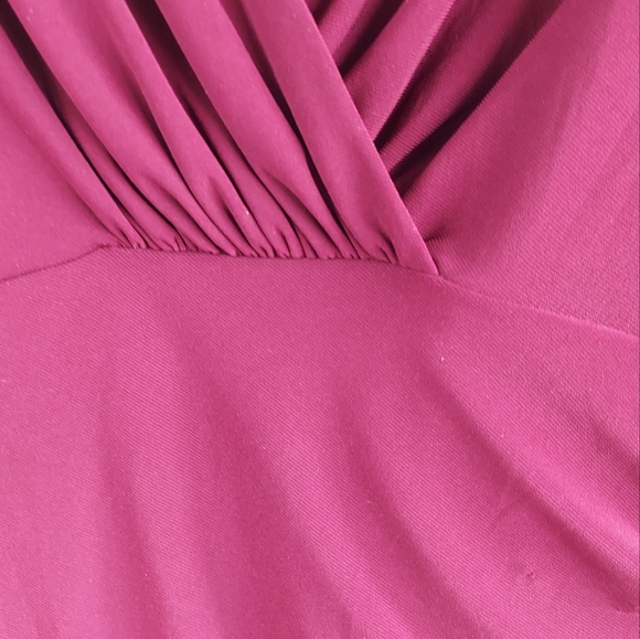 American Living Burgandy Dress Size 10 - Picture 5 of 13